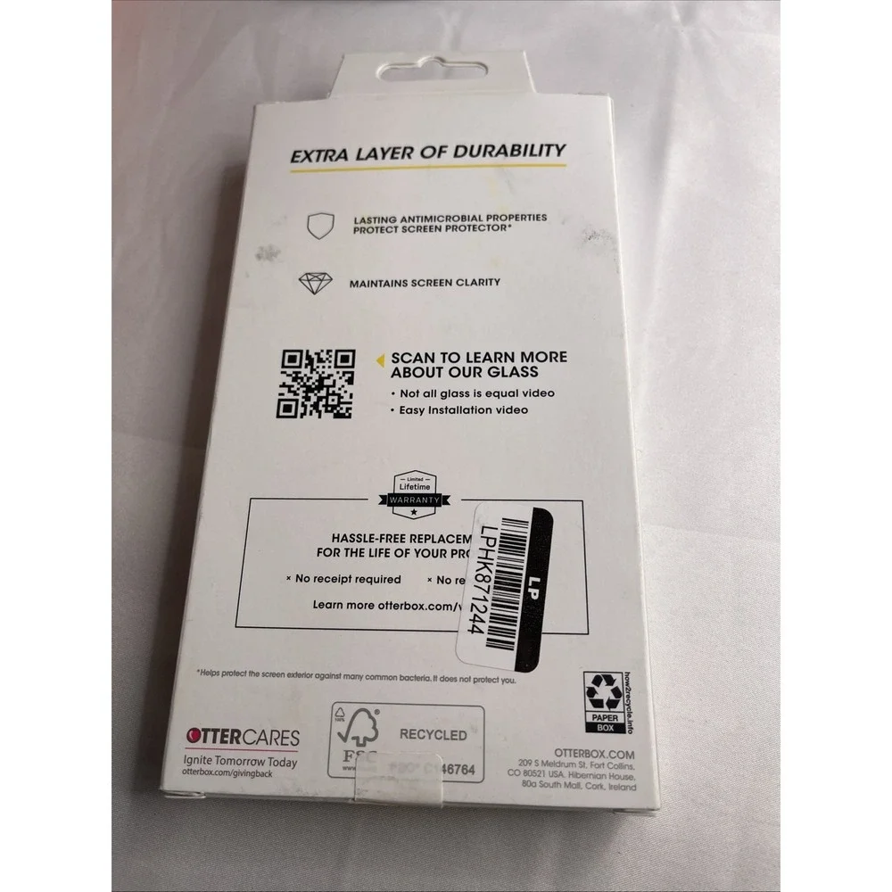 Otterbox Premium Glass Drop‎ Plus Scratch Screen Protector For iPhone 15 Pro Max